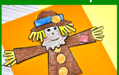 Cut And Paste Scarecrow Craft For Fall