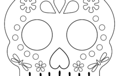 Day Of The Dead Masks Sugar Skulls Free Printable Paper Trail Design