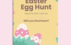 Easter Egg Hunt Flyer EPS Google Docs Illustrator JPG Word PSD PNG SVG Template