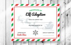 Elf Adoption Certificate Printable Grafik Von DTCreativeLab Creative Fabrica