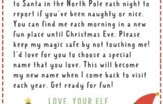 Elf On The Shelf Letter 4 FREE Printables Make Life Lovely