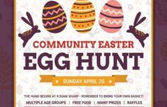 Excellent Easter Egg Hunt Flyer Template