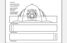 Firefighter Helmet Paper Crown Printable Coloring Made By Teachers