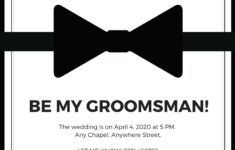 Free Custom Printable Groomsman Invitation Templates Canva
