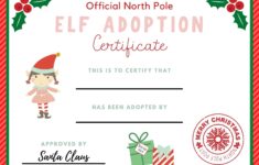 FREE Elf Adoption Certificate For Your Elf On The Shelf Make Life Lovely