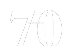 Free Huge 70 Number Stencil Freenumberstencils