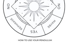 FREE Pendulum Board Printable Pendulum Board Pendulum Wiccan Spell Book