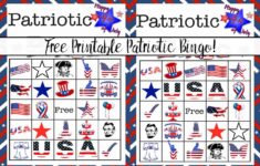 Free Printable 4th Of July Patriotic Bingo