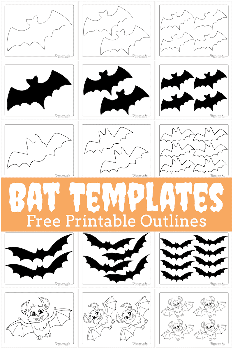 Free Printable Bat Templates For Halloween Crafts Free Printable