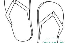 Free Printable Flip Flops Template Simple Mom Project