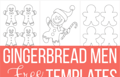 Free Printable Gingerbread Man Templates Coloring Pages