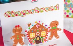 Free Printable Gingerbread Pop Up Christmas Card Frugal Mom Eh