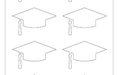 Free Printable Graduation Cap Template 2 Sizes Pjs And Paint