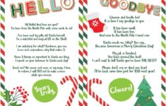 Free Printable Hello And Goodbye Elf Letters Skip To My Lou