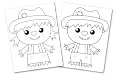 Free Printable Scarecrow Template Simple Mom Project