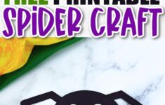 Free Printable Spider Craft Template Simple Mom Project