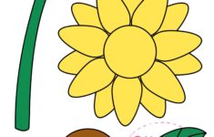 Free Printable Sunflower Craft Template Sunflower Crafts Crafts Preschool Crafts