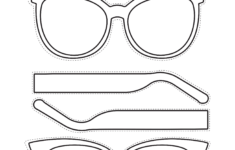 FREE PRINTABLE SUNGLASSES DAY Purple Ladybugs Diy Glasses 3d Pen Stencils