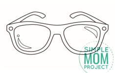 Free Printable Sunglasses Template Simple Mom Project