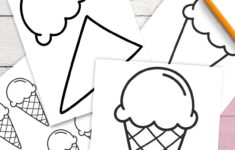 Fun Ice Cream Cone Templates For Crafts Coloring