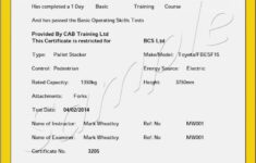 Get Our Printable Forklift Certification Certificate Template Certificate Templates Training Certificate Forklift Training