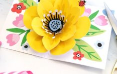 How To Make A Pop Up Flower Card For Mother s Day Yay Day Paper