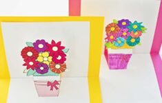 HOW TO MAKE POP UP FLOWER CARDS WITH FREE PRINTABLES