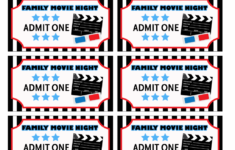 How To Throw A Memorable Family Movie Night Free Printable Movie Tickets Not Quite Susie Homemaker