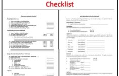 Kitchen And Bathroom Renovation Checklist All In One Etsy de