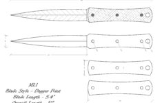 Knife Drawing knife Sketch knife Templates Printable custom Etsy New Zealand