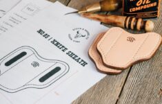 Leather Knife Sheath Pattern Stock And Barrel Template