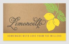 Limoncello Label Small Rectangle Lemon Sticker Zazzle Limoncello Labels Limoncello Homemade Limoncello