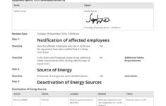 Lock Out Tag Out Procedure Template Free And Customisable