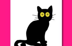 Looking For A Black Cat Template 6 Free Cute And Spooky Printables Artsydee Drawing Painting Craft Creativity