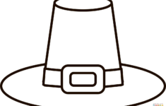 Pilgrim Hat Coloring Page Free Printable Coloring Pages