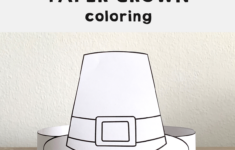 Pilgrim Hat Paper Crown Printable Coloring Thanksgiving Craft Activity Made By Teachers