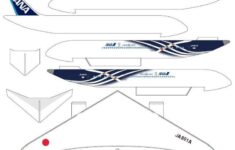 Plane Papercraft Airplane B787 01 3d Papr Model 3d Puzzle Pinterest Paper Airplane Template Paper Airplanes Model Airplanes