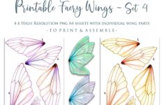 PRINTABLE FAIRY WINGS Set 4 Scrapbooking Clipart Digital Etsy de