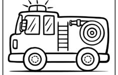 Printable Fire Truck Coloring Pages Updated 2023