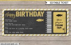 Printable Fishing Birthday Gift Voucher Pass Certificate Etsy de