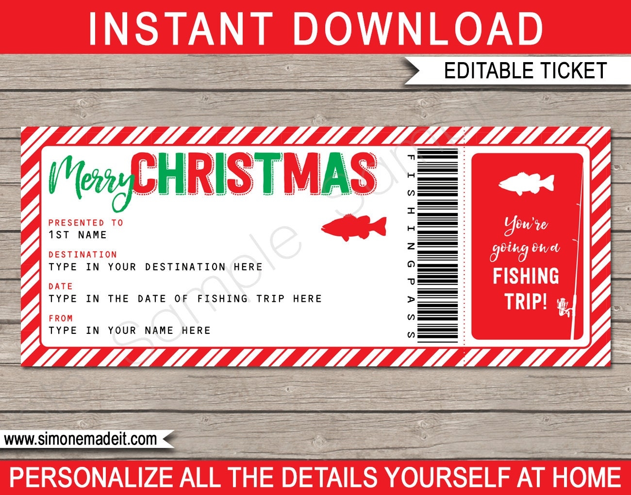  Printable Fishing Gift Certificate Template Free Printable