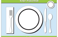 Printable Placemat For Learning How To Set The Table Emily Post