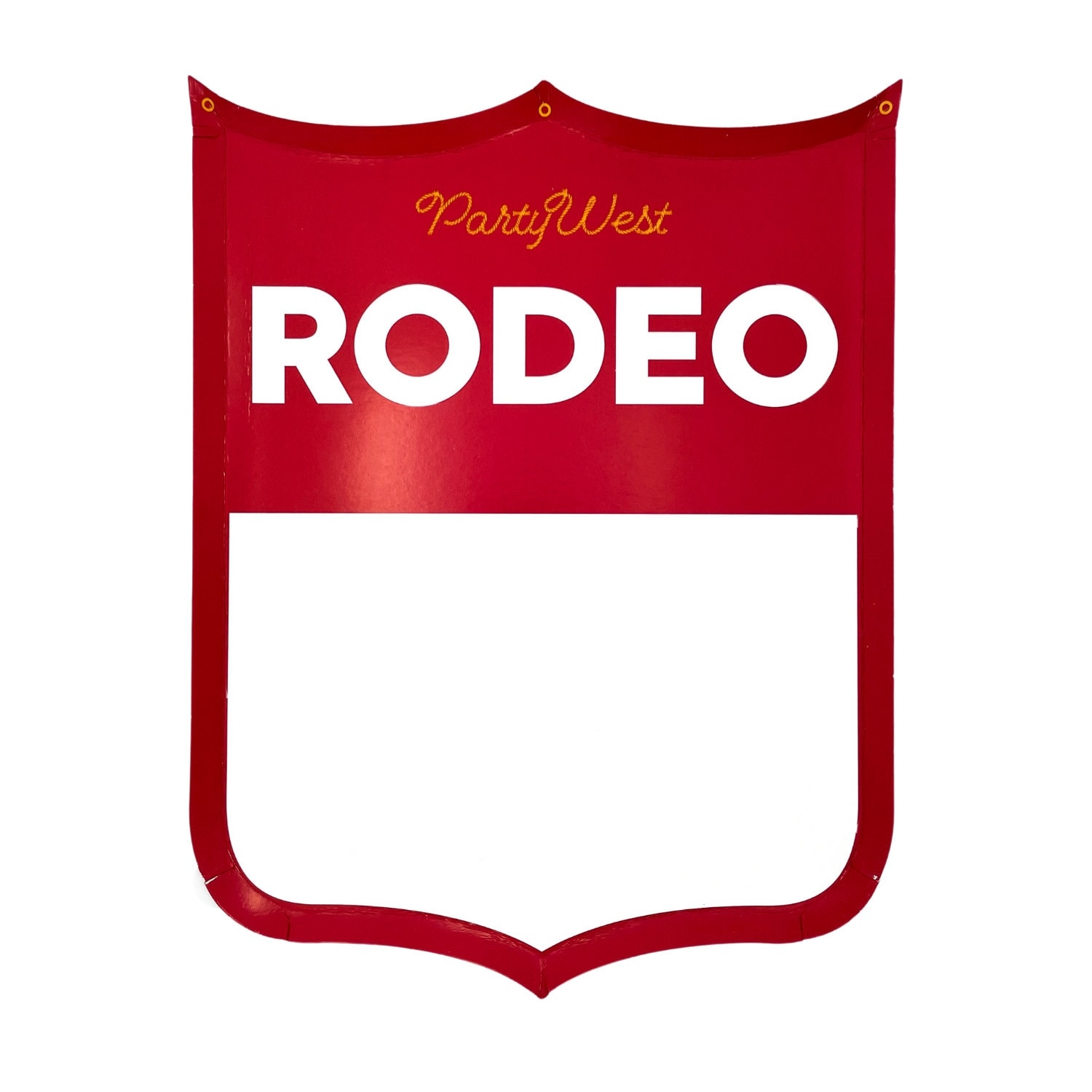 Blank Rodeo Back Number Template