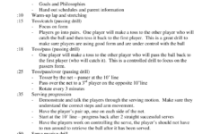 Sample Volleyball Practice Plan Download Printable PDF Templateroller