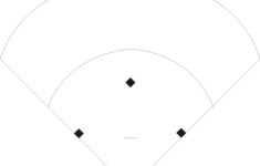 Softball Field Blank Sheet Softball Diamond Baseball Field Baseball