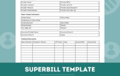 Superbill PDF Template For Mental Health Counseling Etsy de