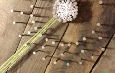 The Crafty Mimic Dandilion String Art A How To On A Detailed Design