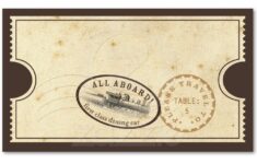 Vintage Ticket Train Escort Card Zazzle Vintage Ticket Escort Cards Punch Cards