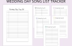 Wedding Playlist Template Monsoonempress