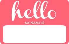 Welcome Livvy DIY Name Tag The ELM Life Diy Name Tags Hello My Name Is Names